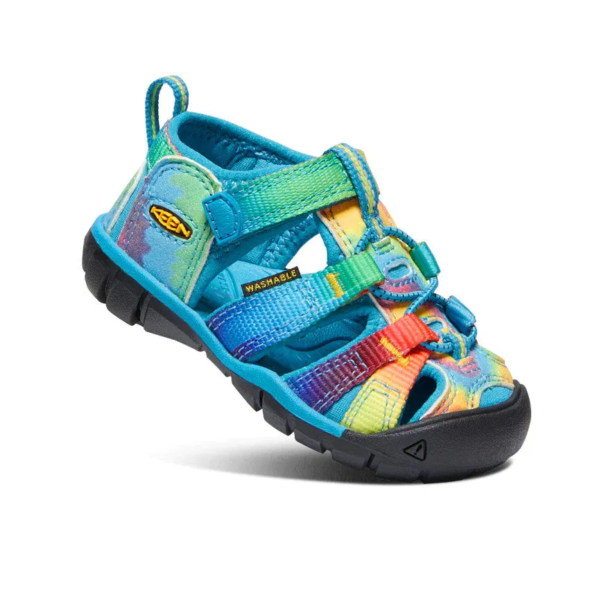 Toddler Sandal - Keen Seacamp II CNX in Vivid Blue/Original Tie Dye