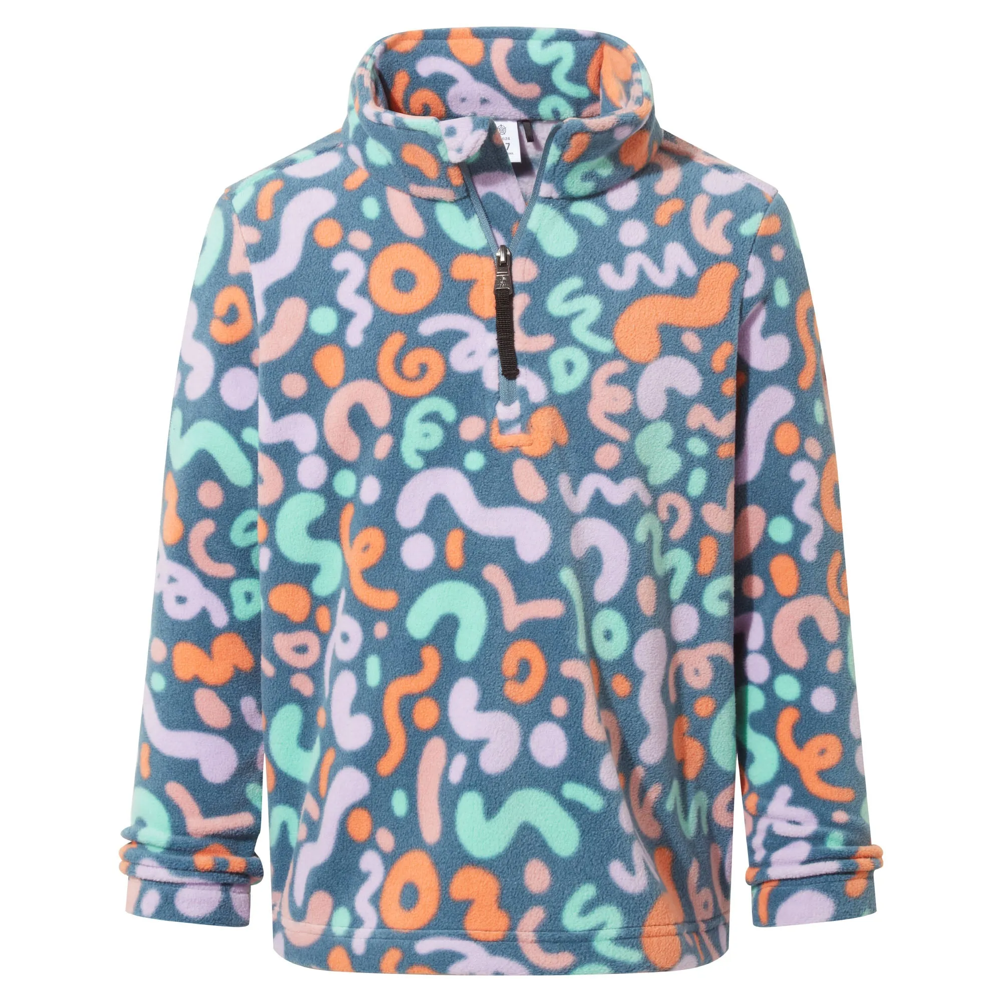 Toffolo Kids ZipNeck Fleece - Blue Swirl Print