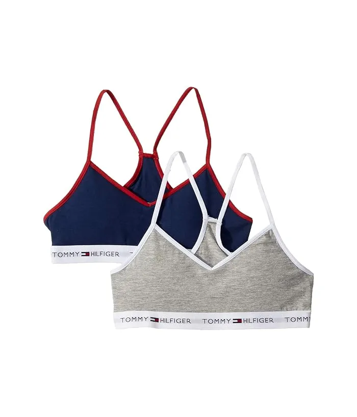 Tommy Hilfiger Children's 2-Pack Solid Bra (Small/Large Sizes)