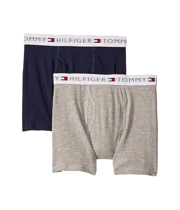 Tommy Hilfiger Kids Two-Pack Solid Boxer Briefs