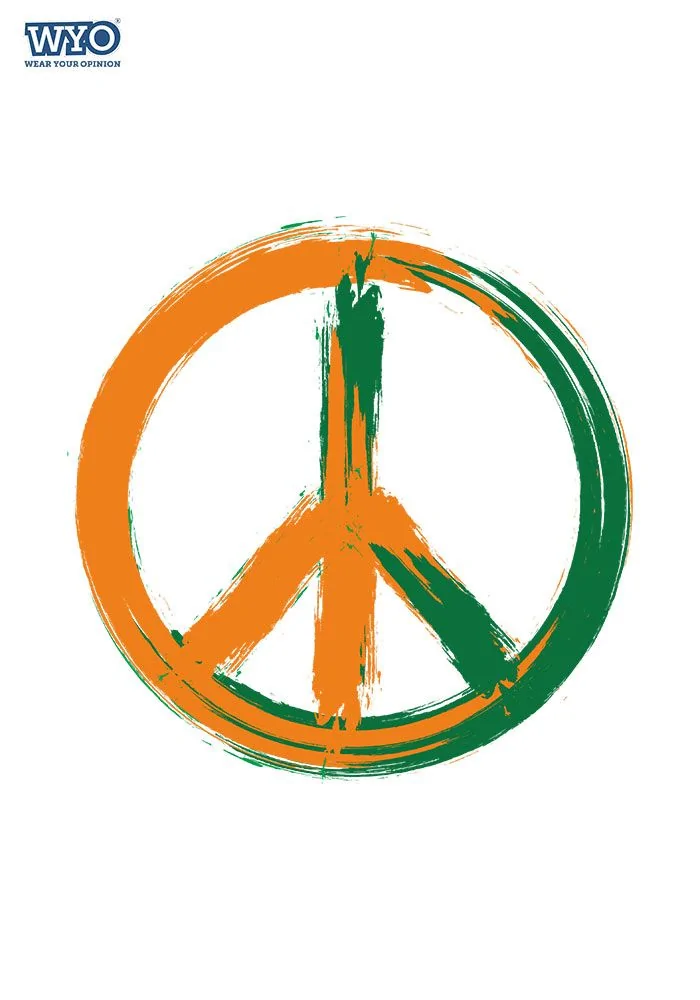 Tri Colour Peace Kids T-Shirt