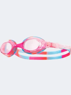 Tyr Swimple Tie Dye Kids Swim Goggles Pink/White/Blue