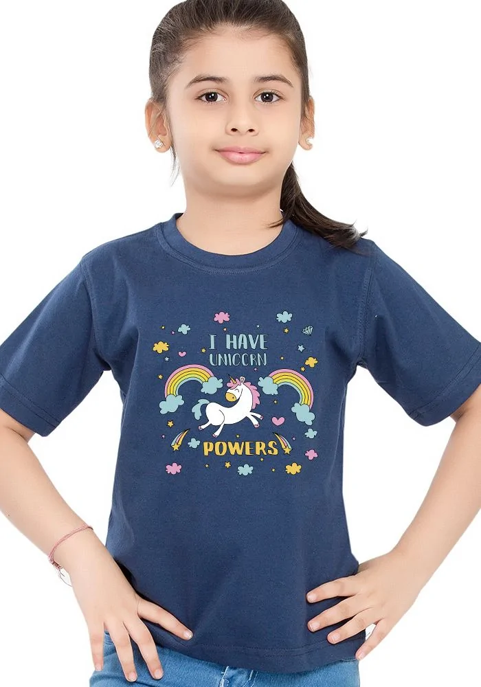 Unicorn Powers Kids T-Shirt