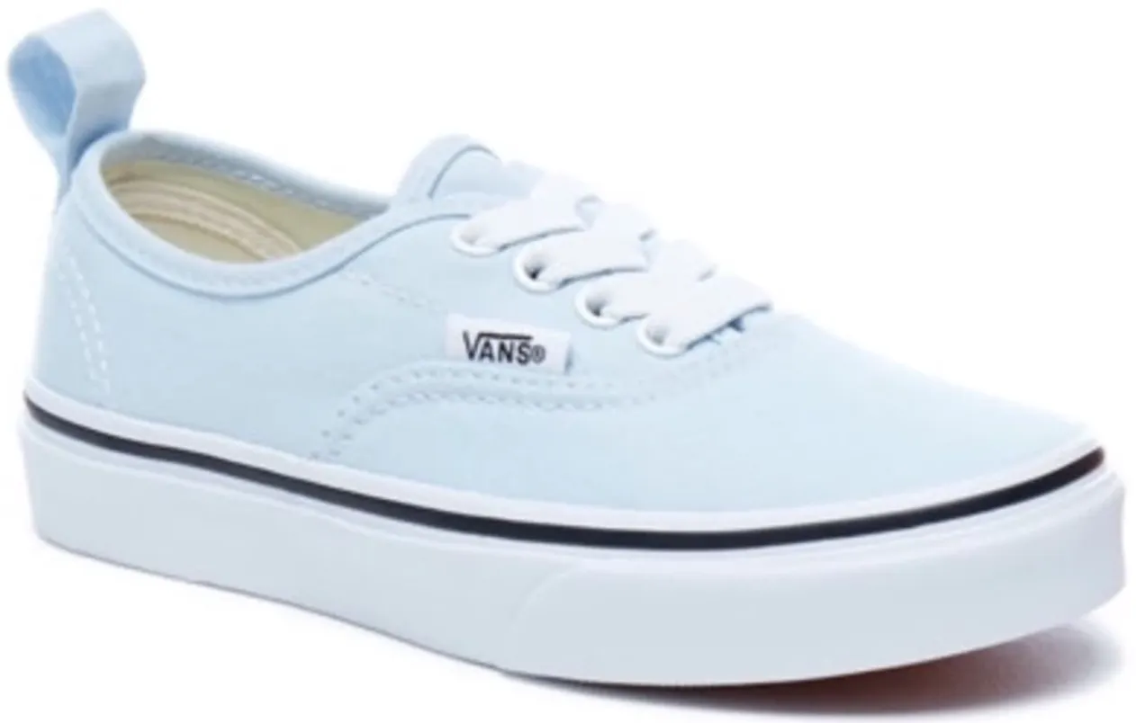 Vans Kids Authentic Elastic Lace Baby Blue/True White