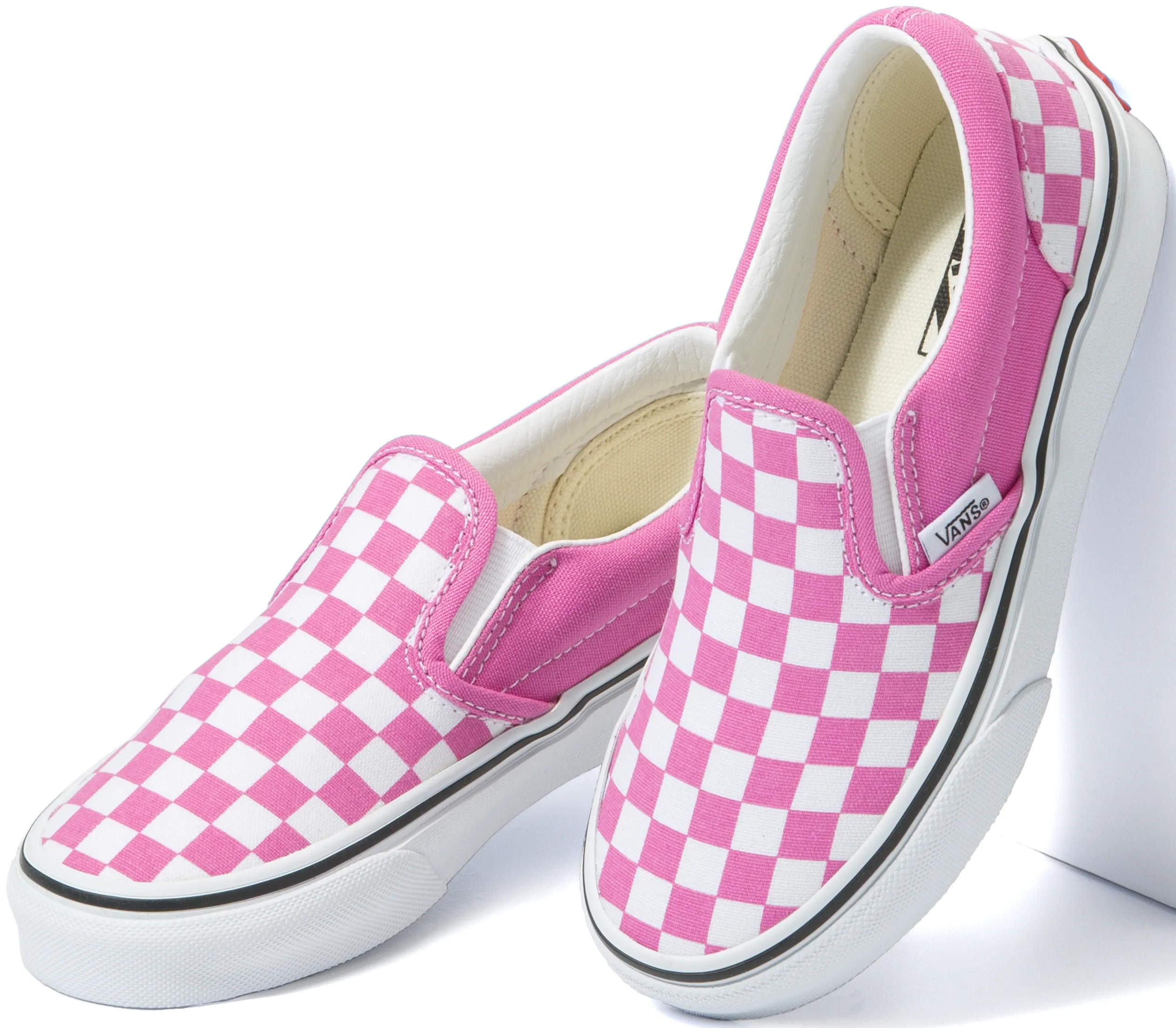 Vans Kids Classic Slip-On Checkerboard Fiji Flower