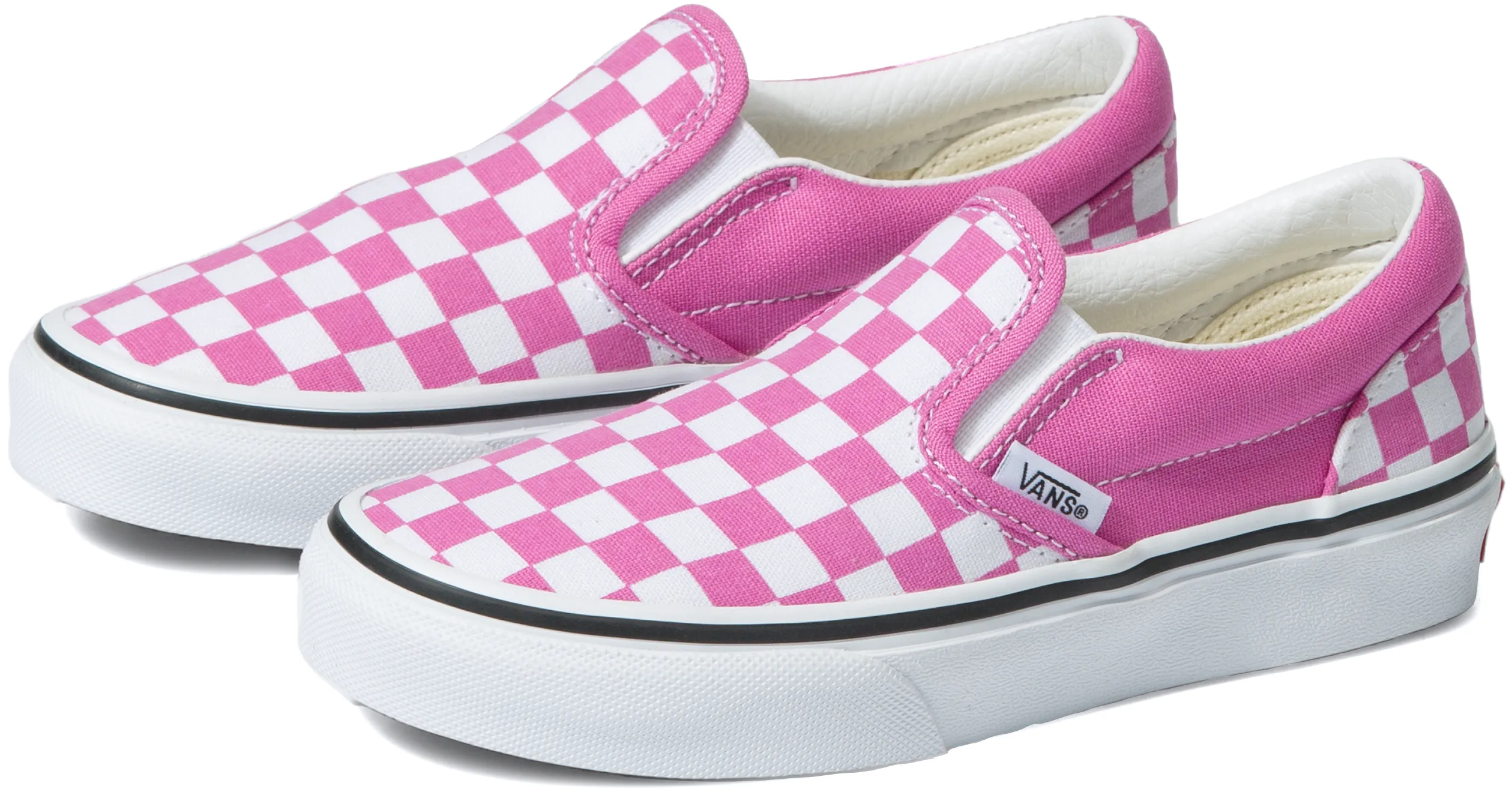 Vans Kids Classic Slip-On Checkerboard Fiji Flower