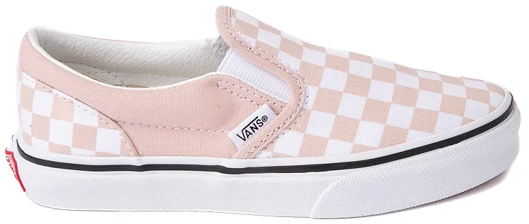 Vans Kids Classic Slip-On Checkerboard Rose Smoke