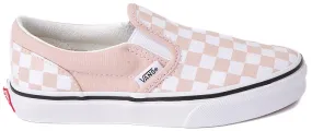 Vans Kids Classic Slip-On Checkerboard Rose Smoke