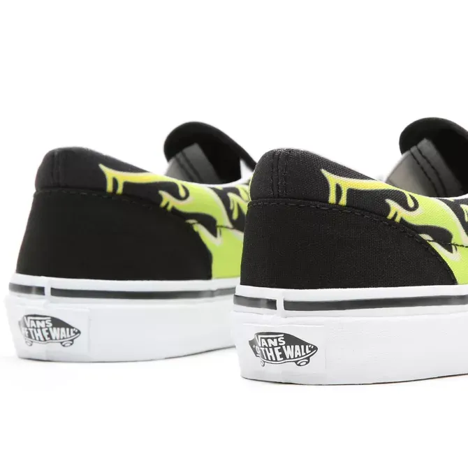 Vans Kids Classic Slip On Green Slime/Black