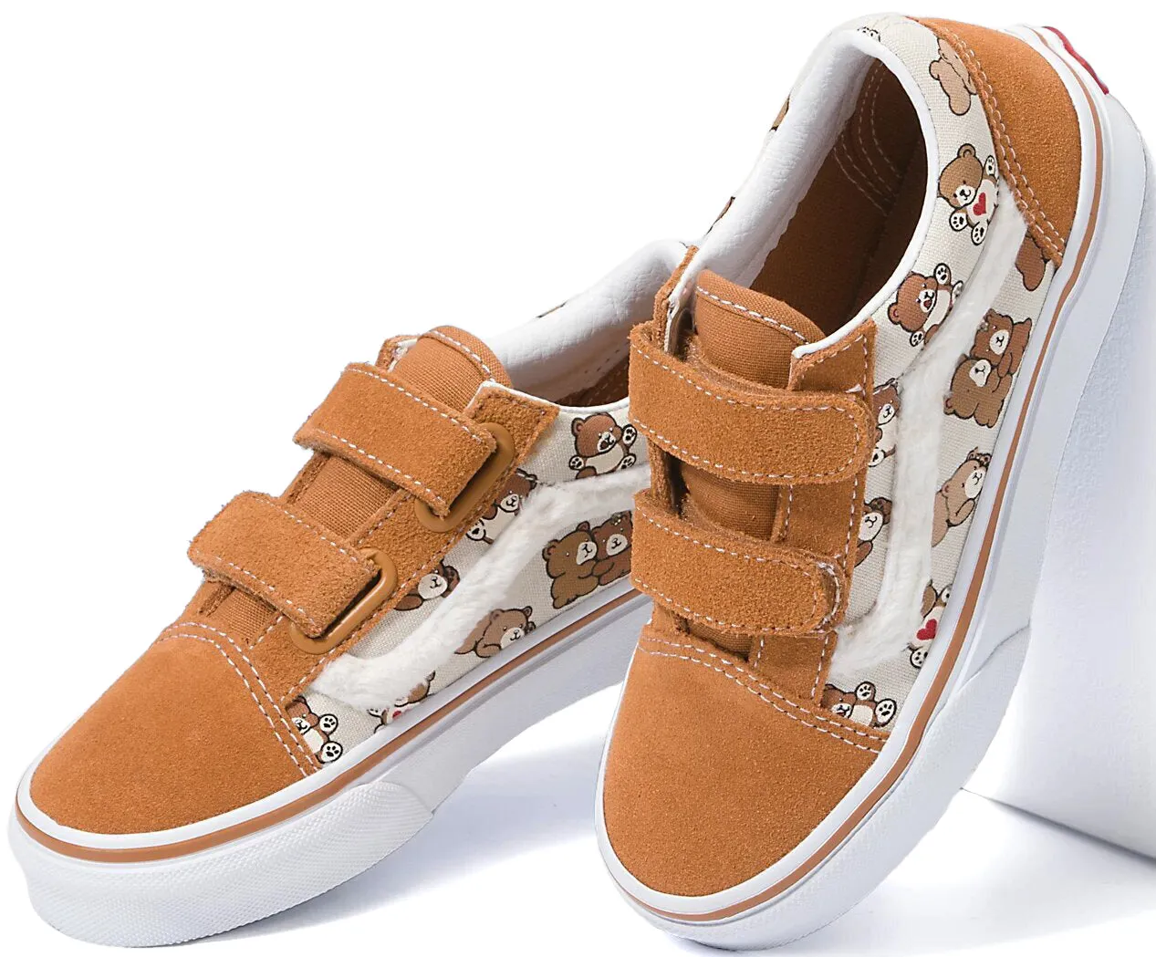 Vans Kids Old Skool V Bear Hugs Brown/Multi