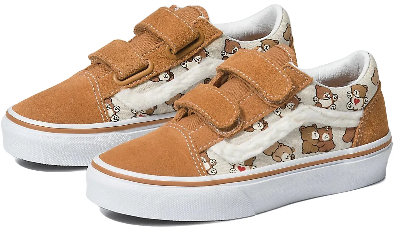 Vans Kids Old Skool V Bear Hugs Brown/Multi