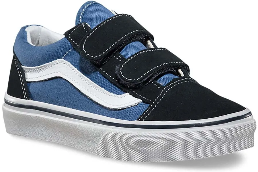 Vans Kids Old Skool Velcro Navy/True White