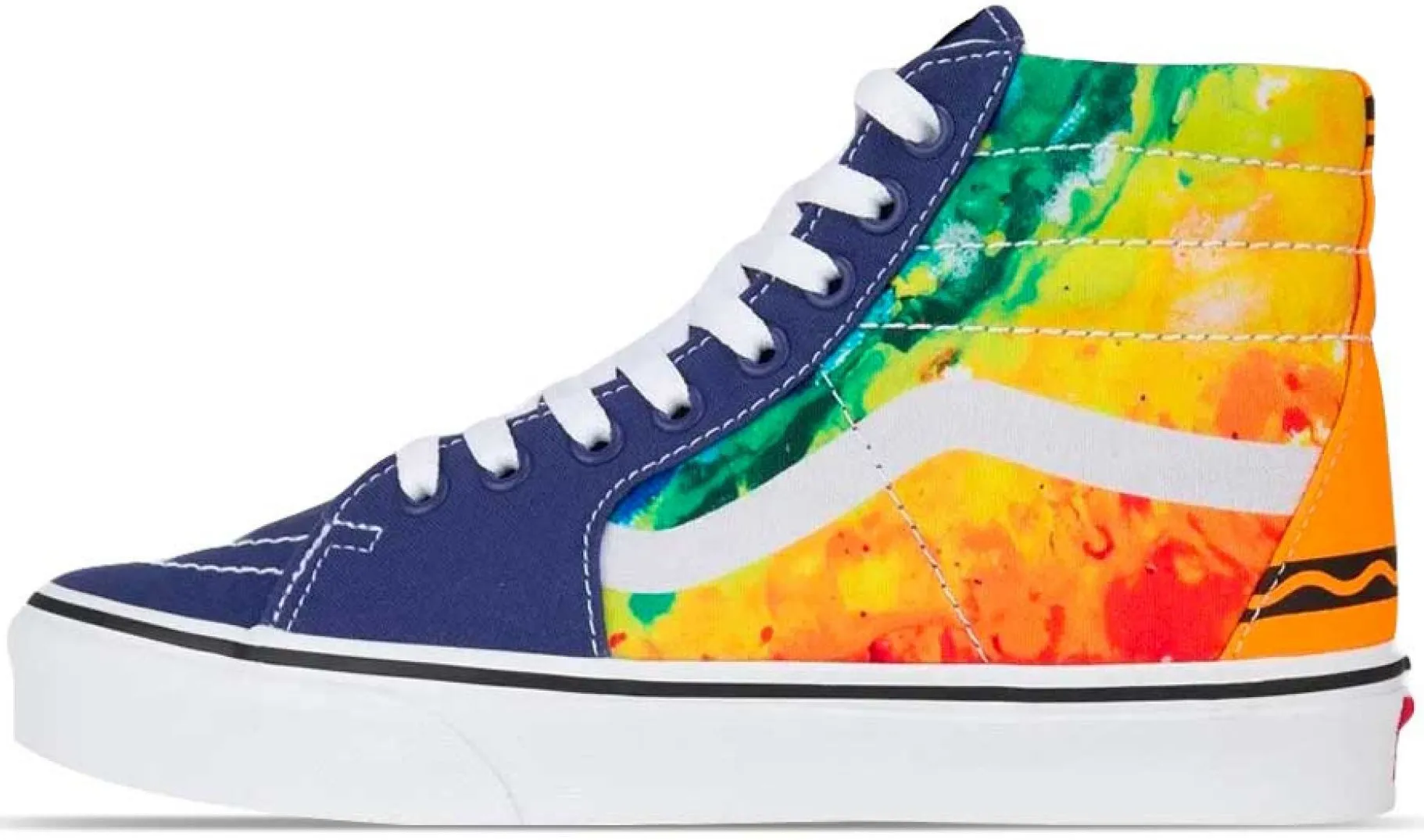 Vans Kids Sk8 Hi Zip Crayola Mashup Melt