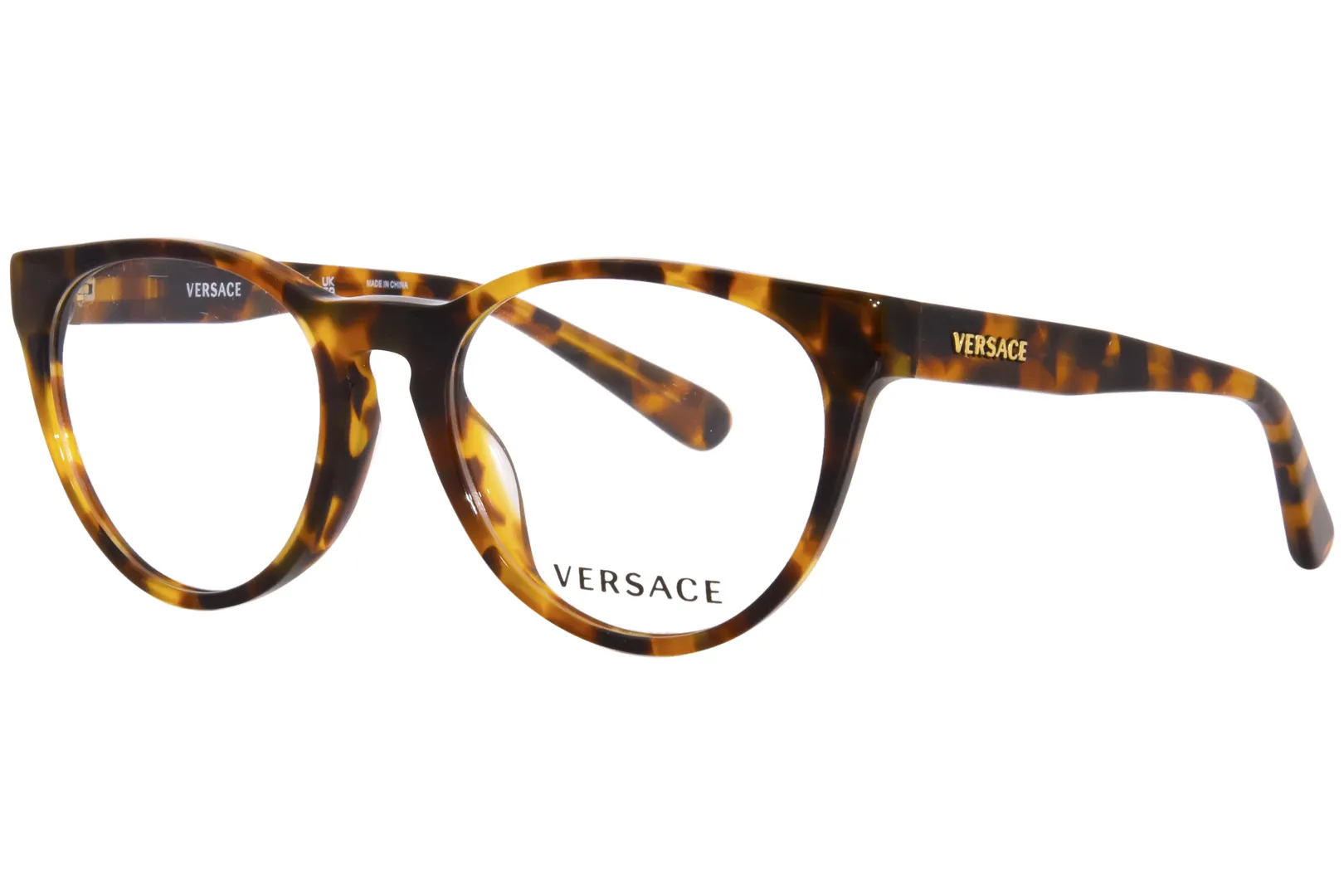 Versace VK3321U 5119 Eyeglasses Kids Havana Full Rim Round Shape 48-17-130