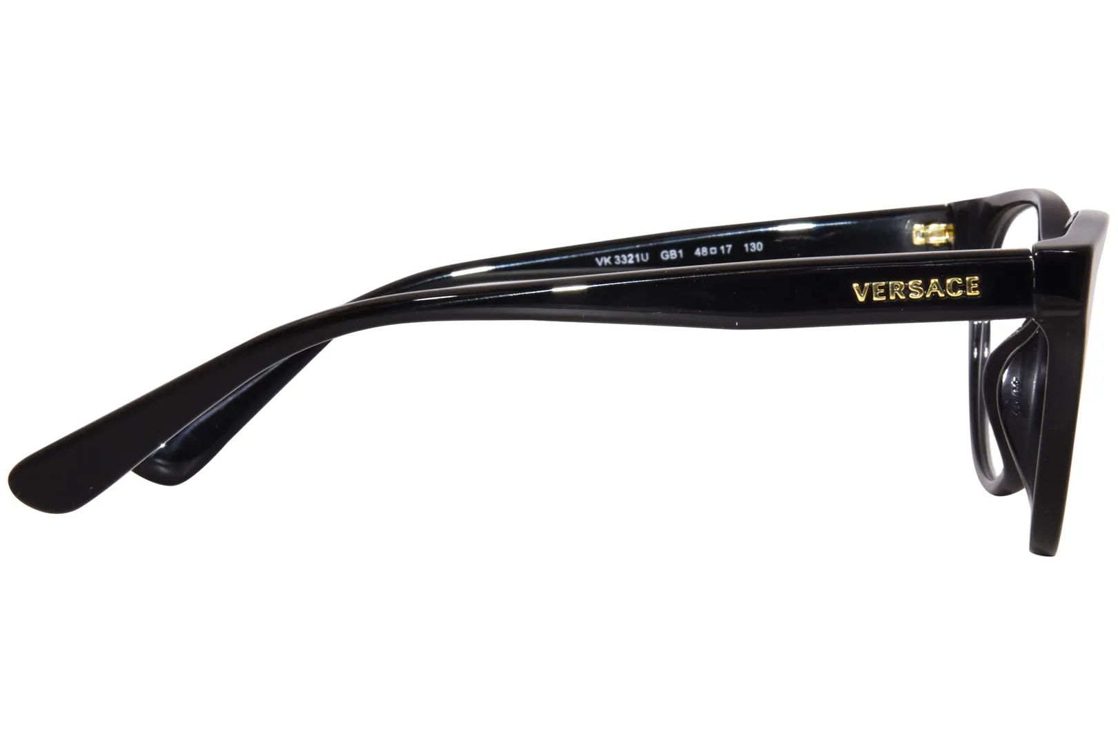 Versace VK3321U GB1 Eyeglasses Kids Black Full Rim Round Shape 46-17-130