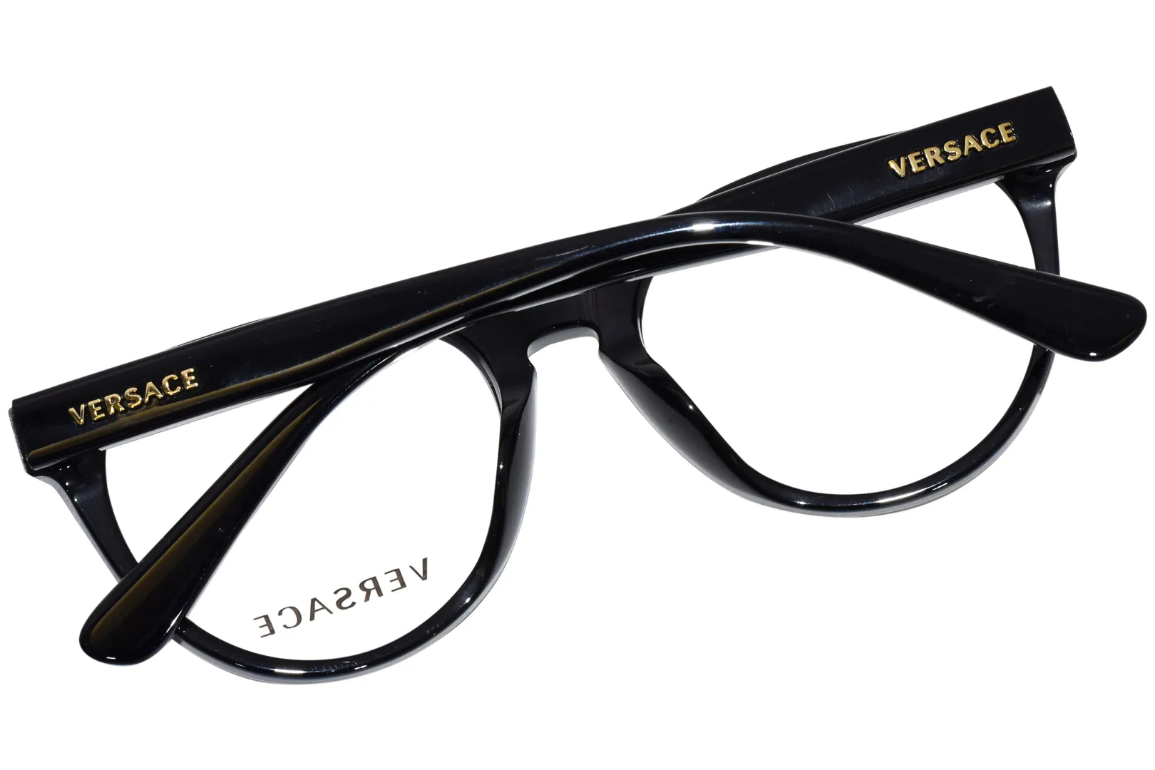 Versace VK3321U GB1 Eyeglasses Kids Black Full Rim Round Shape 46-17-130