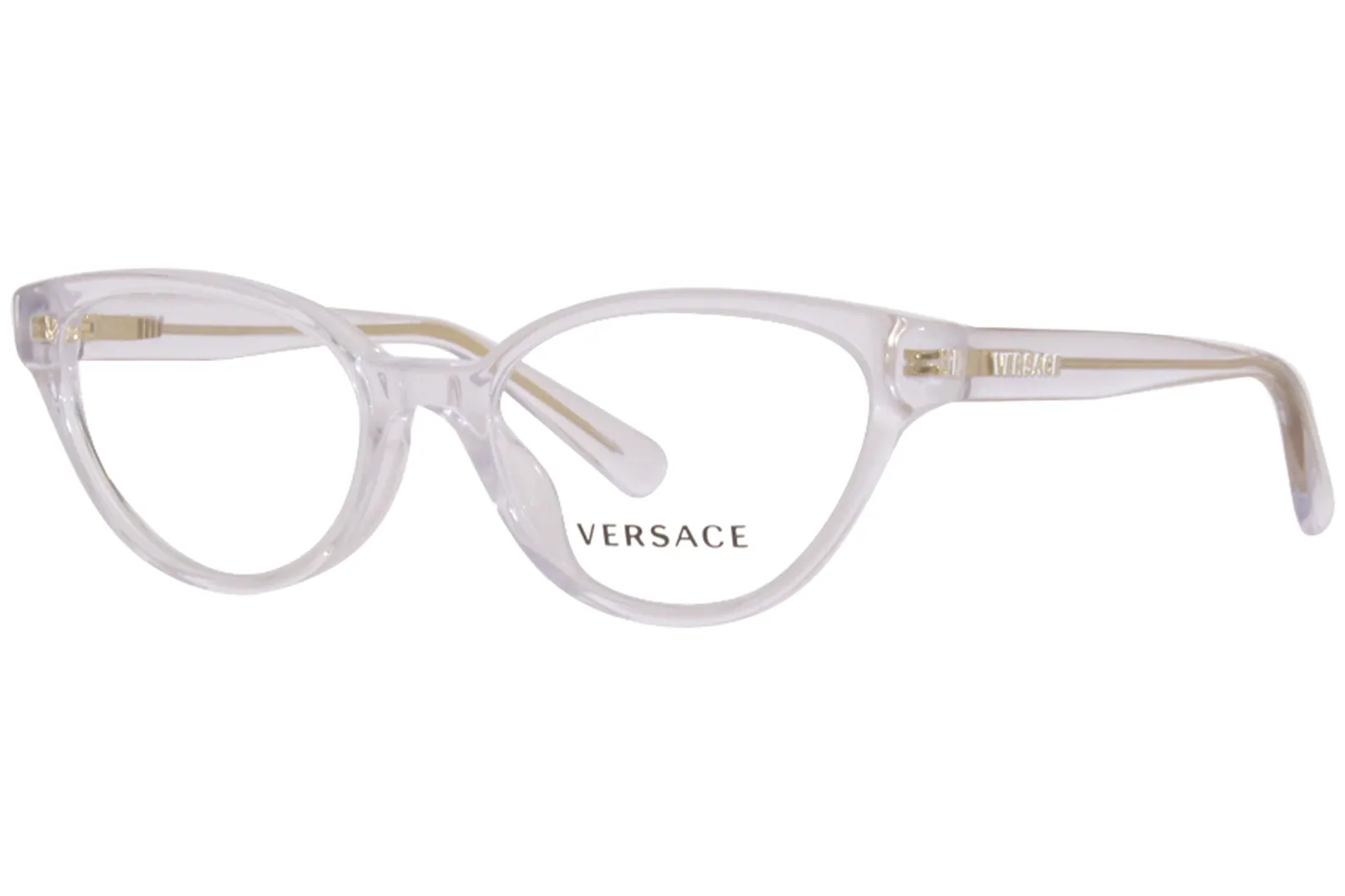 Versace VK3322U 148 Eyeglasses Kids Girl's Crystal Full Rim Cat Eye 45-16-130