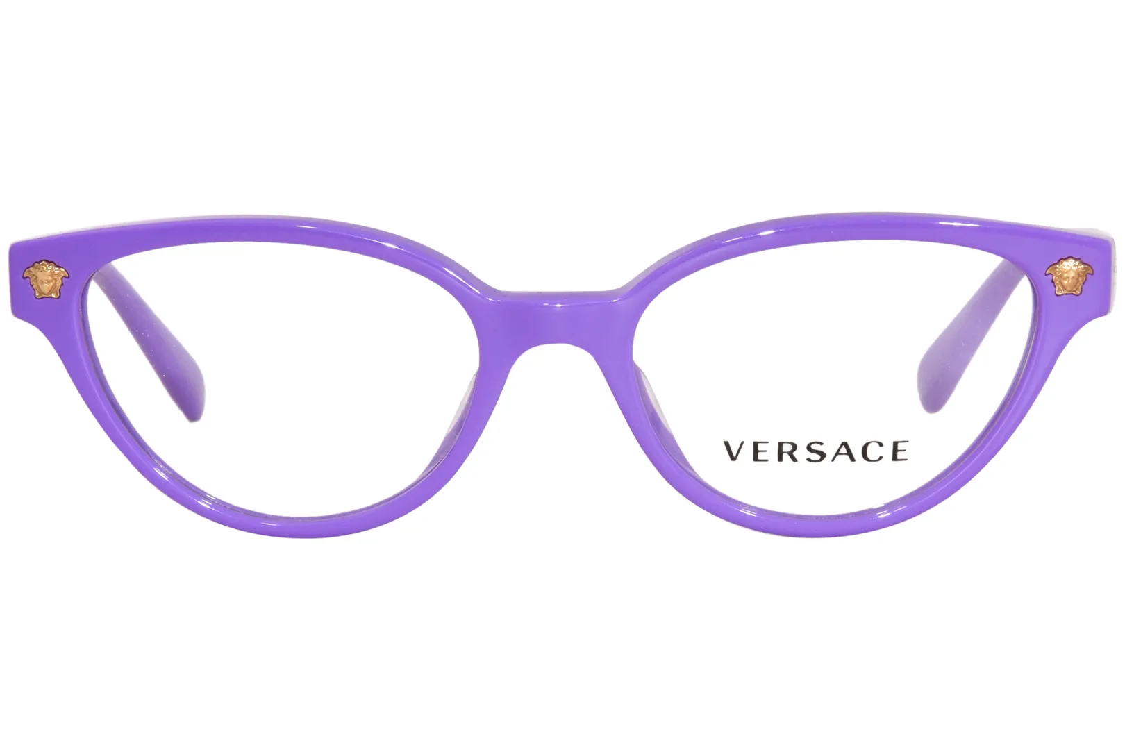 Versace VK3322U 5377 Eyeglasses Kids Girl's Violet Full Rim Cat Eye 45-16-130