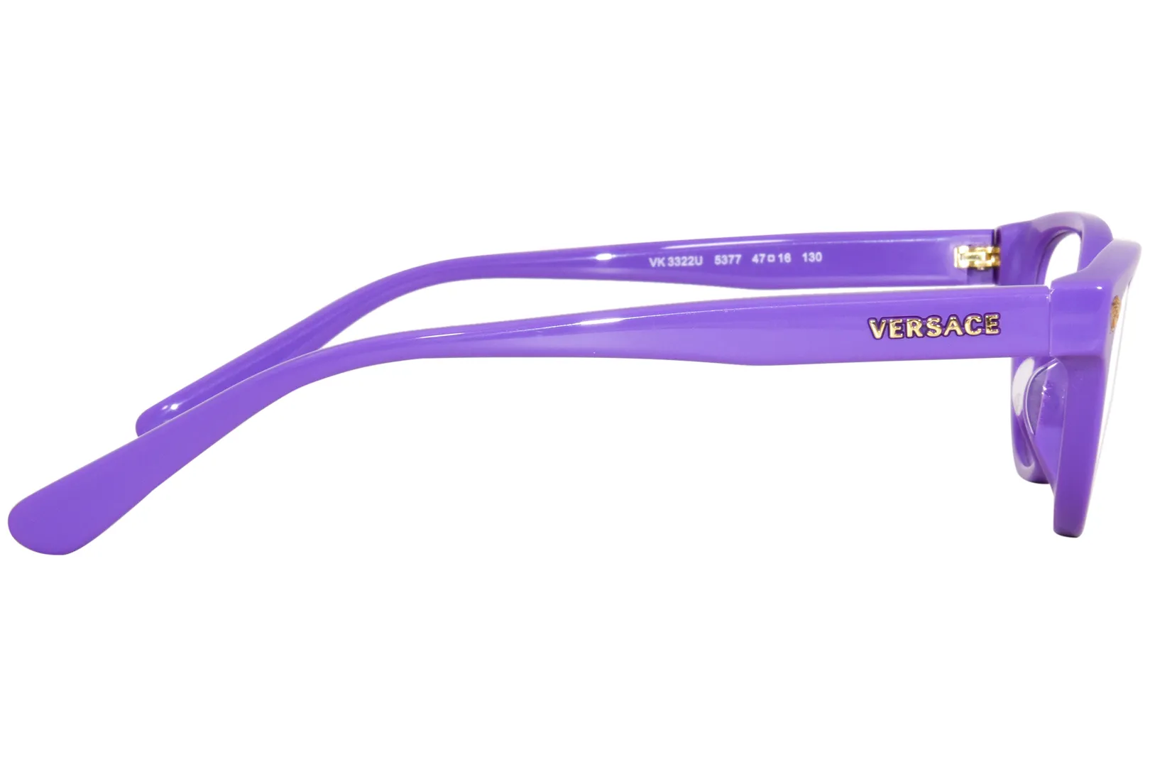 Versace VK3322U 5377 Eyeglasses Kids Girl's Violet Full Rim Cat Eye 45-16-130