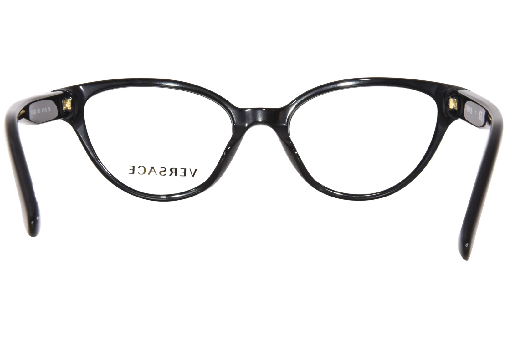 Versace VK3322U GB1 Eyeglasses Kids Girl's Black Full Rim Cat Eye 45-16-130