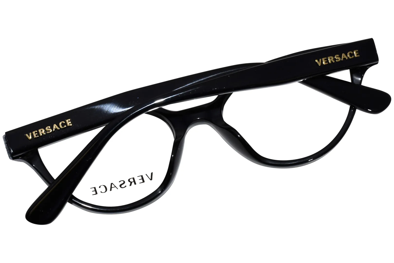 Versace VK3322U GB1 Eyeglasses Kids Girl's Black Full Rim Cat Eye 45-16-130