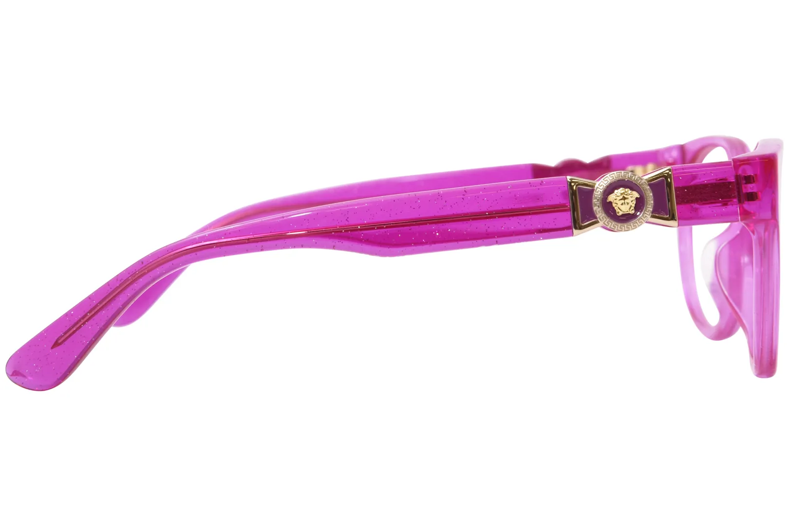 Versace VK3323U 5375 Eyeglasses Kids Girl's Fuchsia Glitter Full Rim 47-16-130