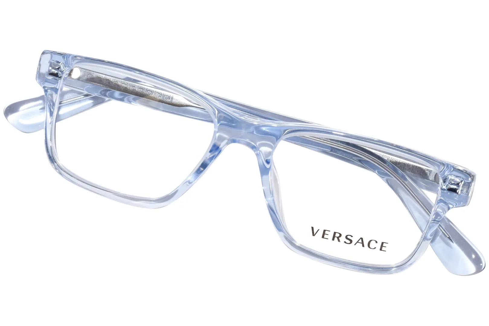 Versace VK3324U 5378 Eyeglasses Kids Boy's Transparent Blue Full Rim 45-15-130