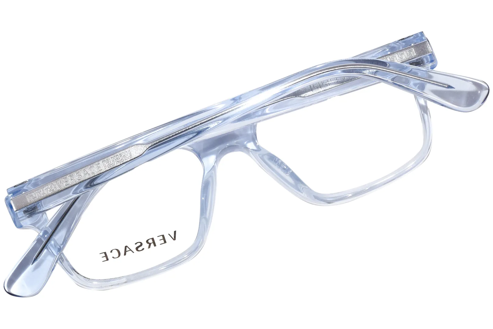 Versace VK3324U 5378 Eyeglasses Kids Boy's Transparent Blue Full Rim 45-15-130