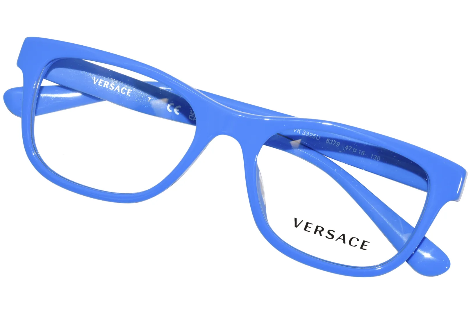 Versace VK3325U 5379 Eyeglasses Kids Blue Full Rim Square Shape 45-16-130