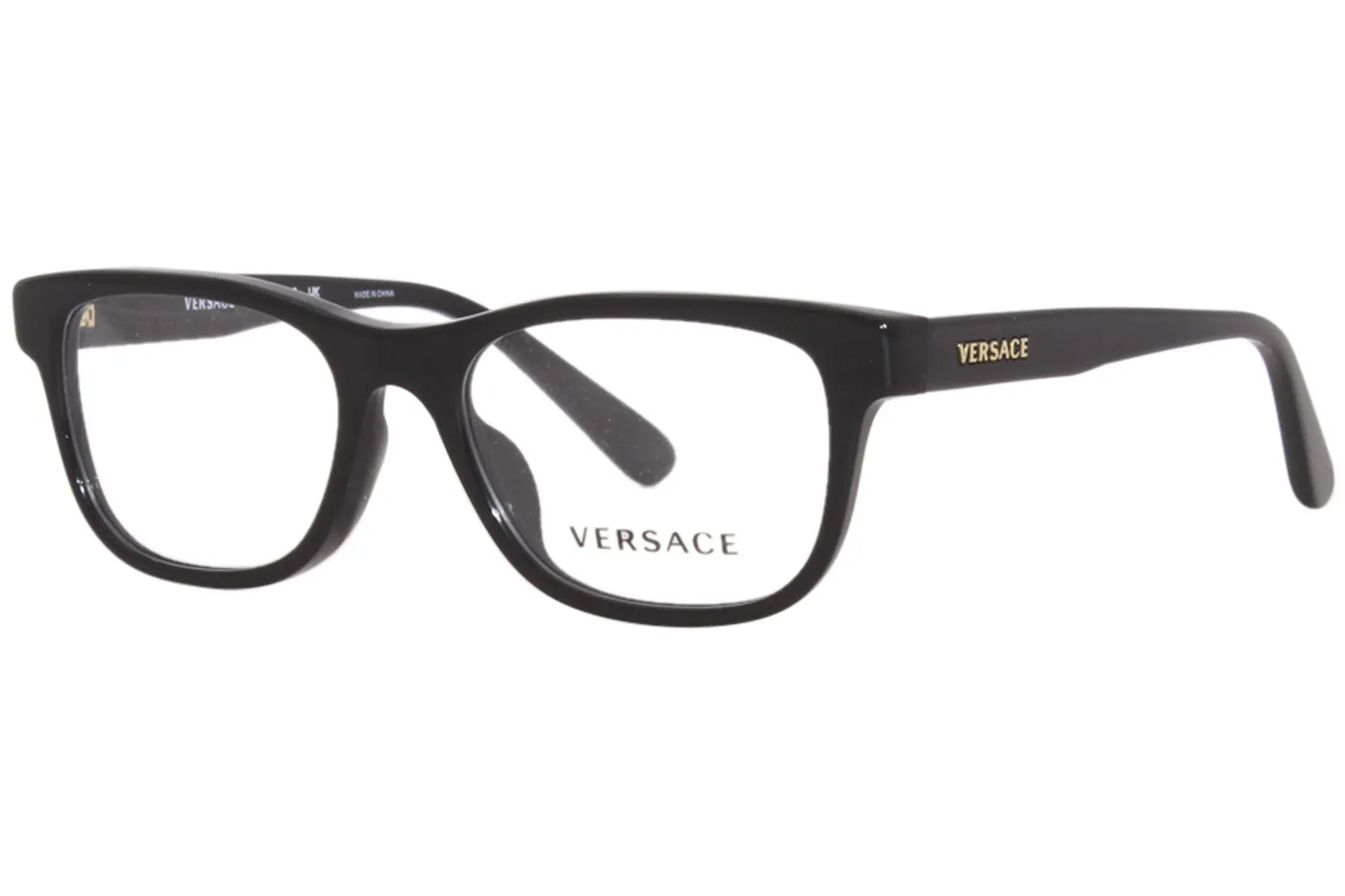 Versace VK3325U GB1 Eyeglasses Kids Black Full Rim Square Shape 47-16-130