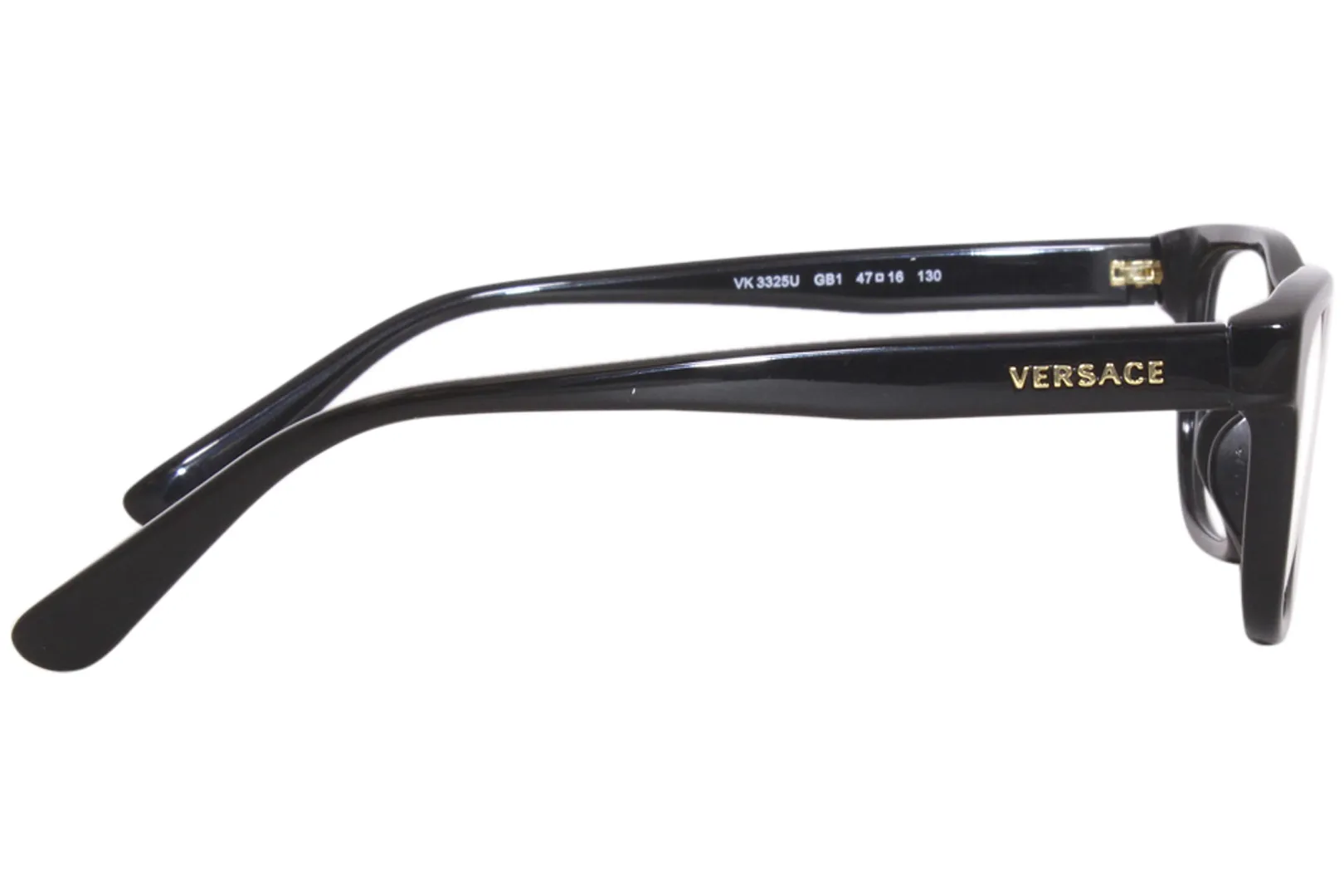 Versace VK3325U GB1 Eyeglasses Kids Black Full Rim Square Shape 47-16-130