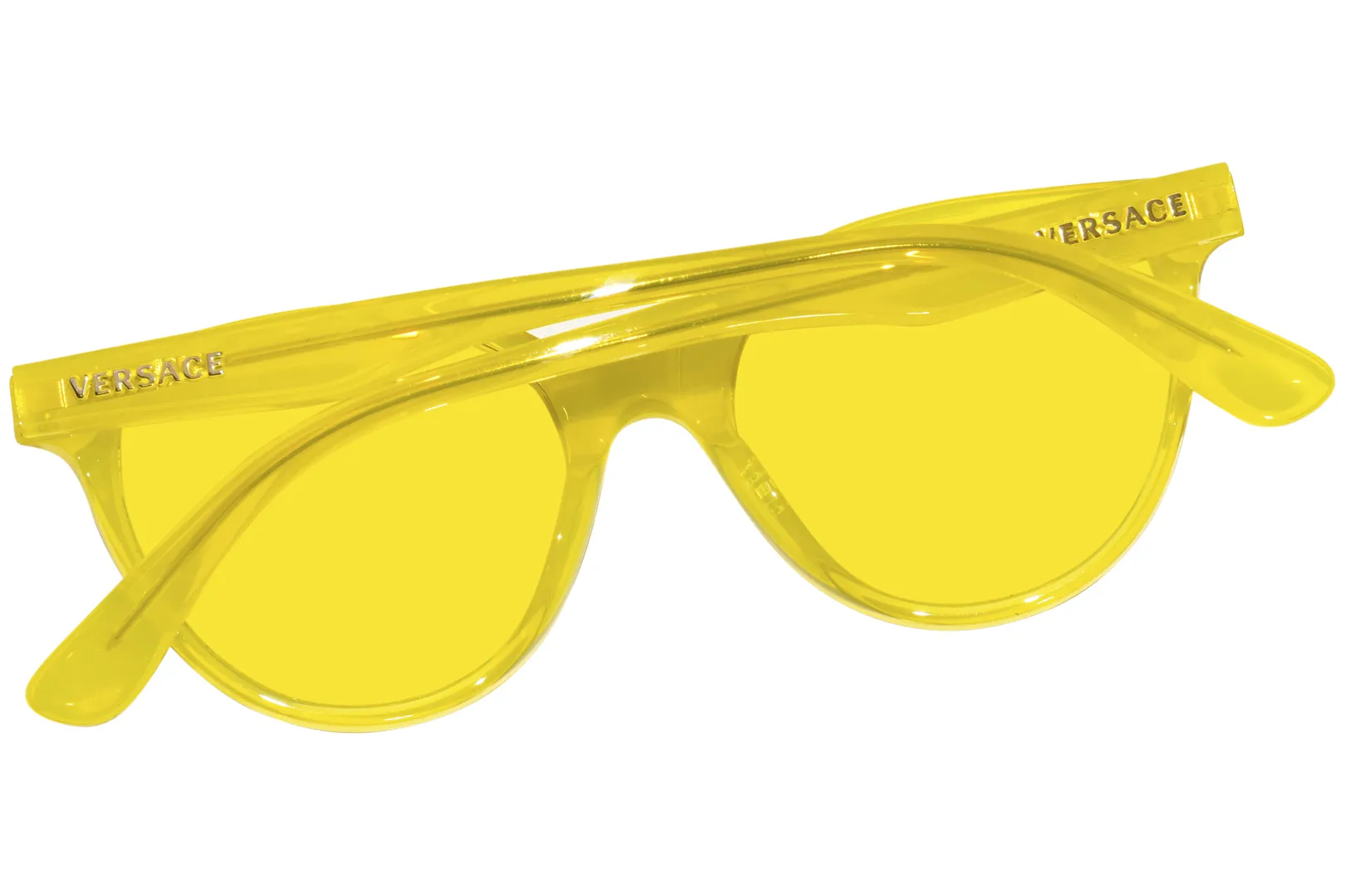 Versace VK4427U 5374C9 Sunglasses Youth Kids Girl's Transparent Fluo Yellow/Red