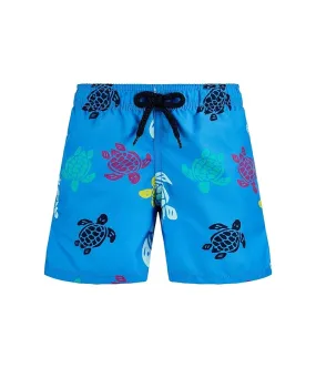 Kids Multicolor Turtle Moorea Shorts