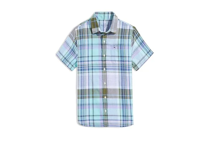 Vineyard Vines Kids Madras Short-Sleeve Shirt