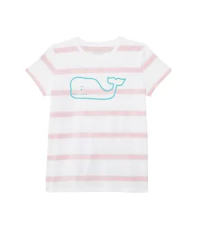 Vineyard Vines Kids Striped Whale Short Sleeve