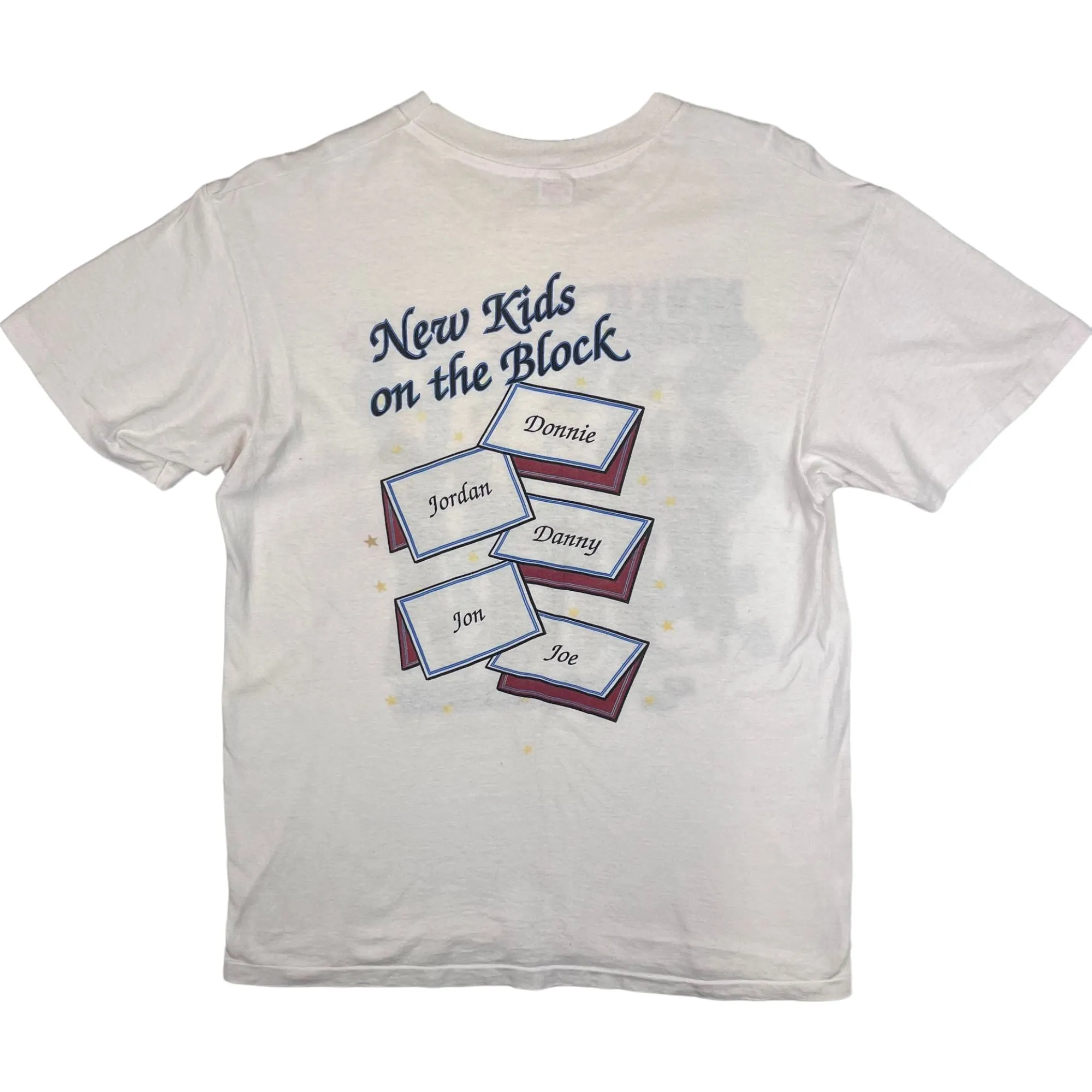 Vintage 1989 New Kids On the Block Hanes Single Stitch T-shirt White