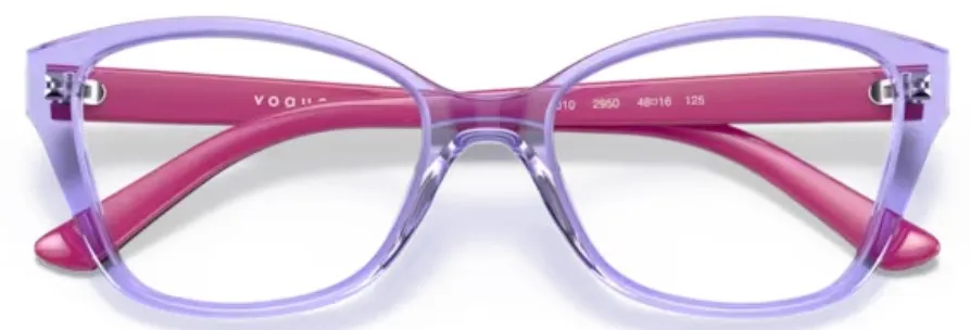 Vogue VY2010 Eyeglasses Youth Kids Full Rim Butterfly Shape