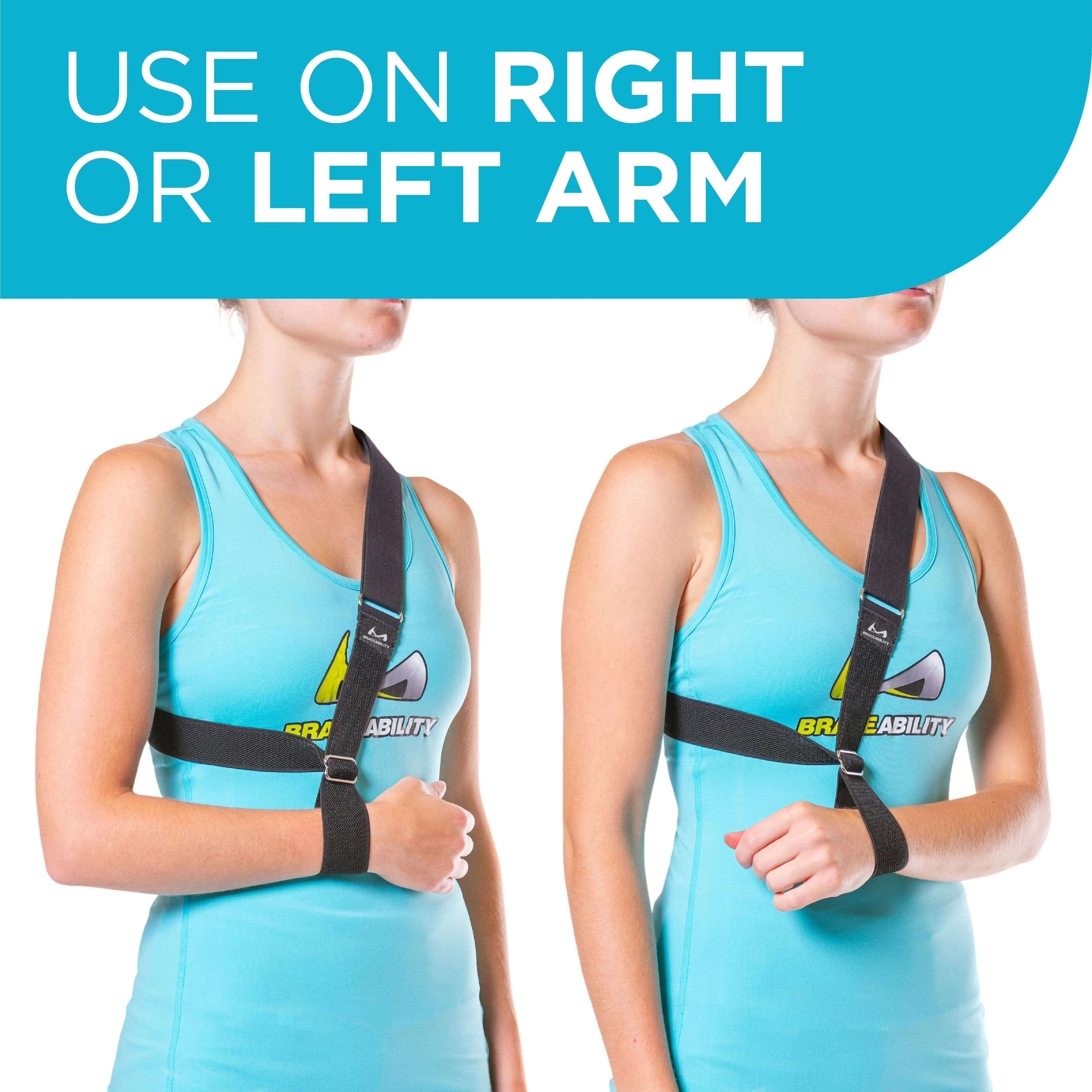 Waterproof Arm Sling | Comfortable Right or Left Universal Shoulder Support for Adults & Kids