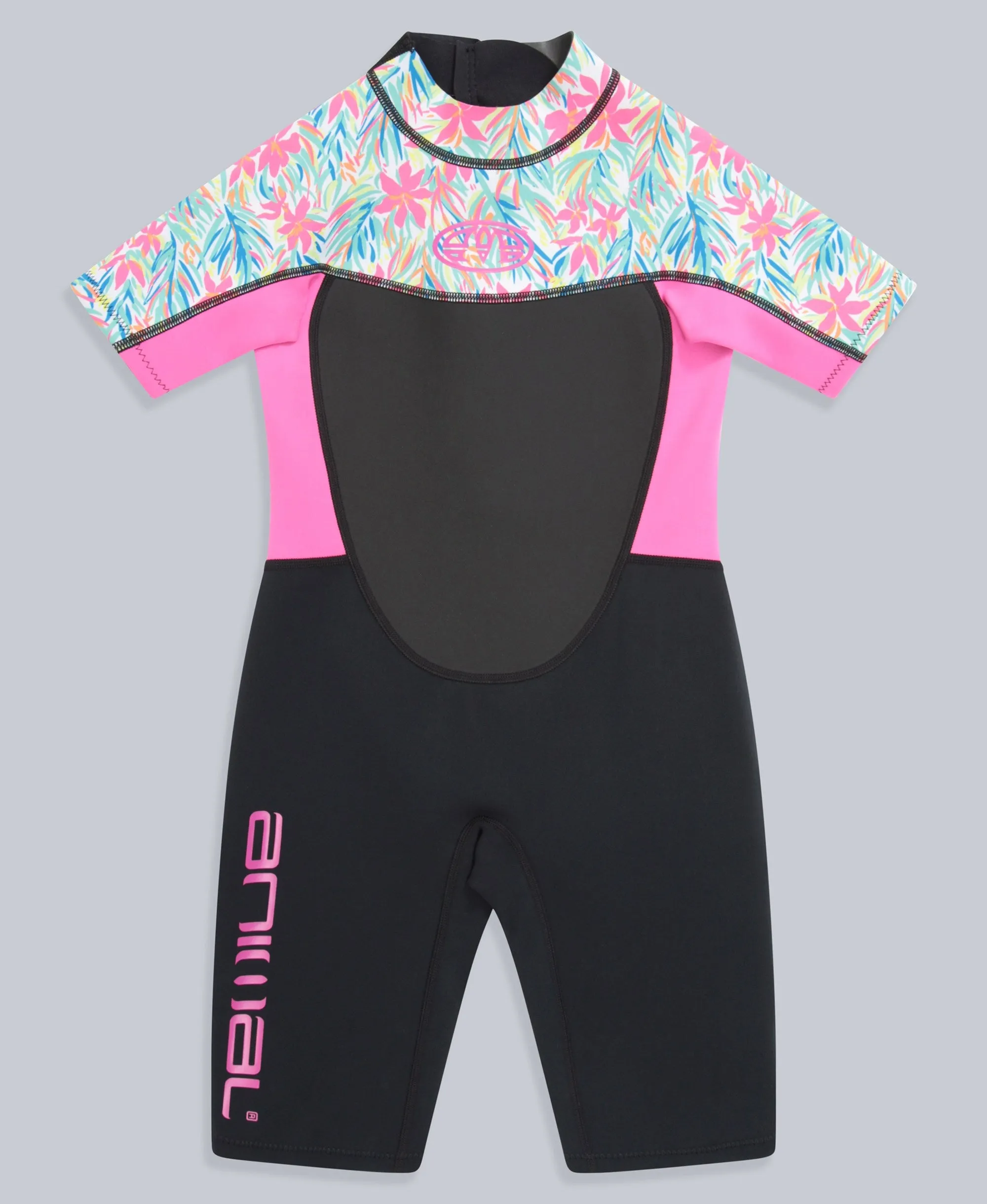 Waves Kids Printed Shorty Wetsuit - Mixed