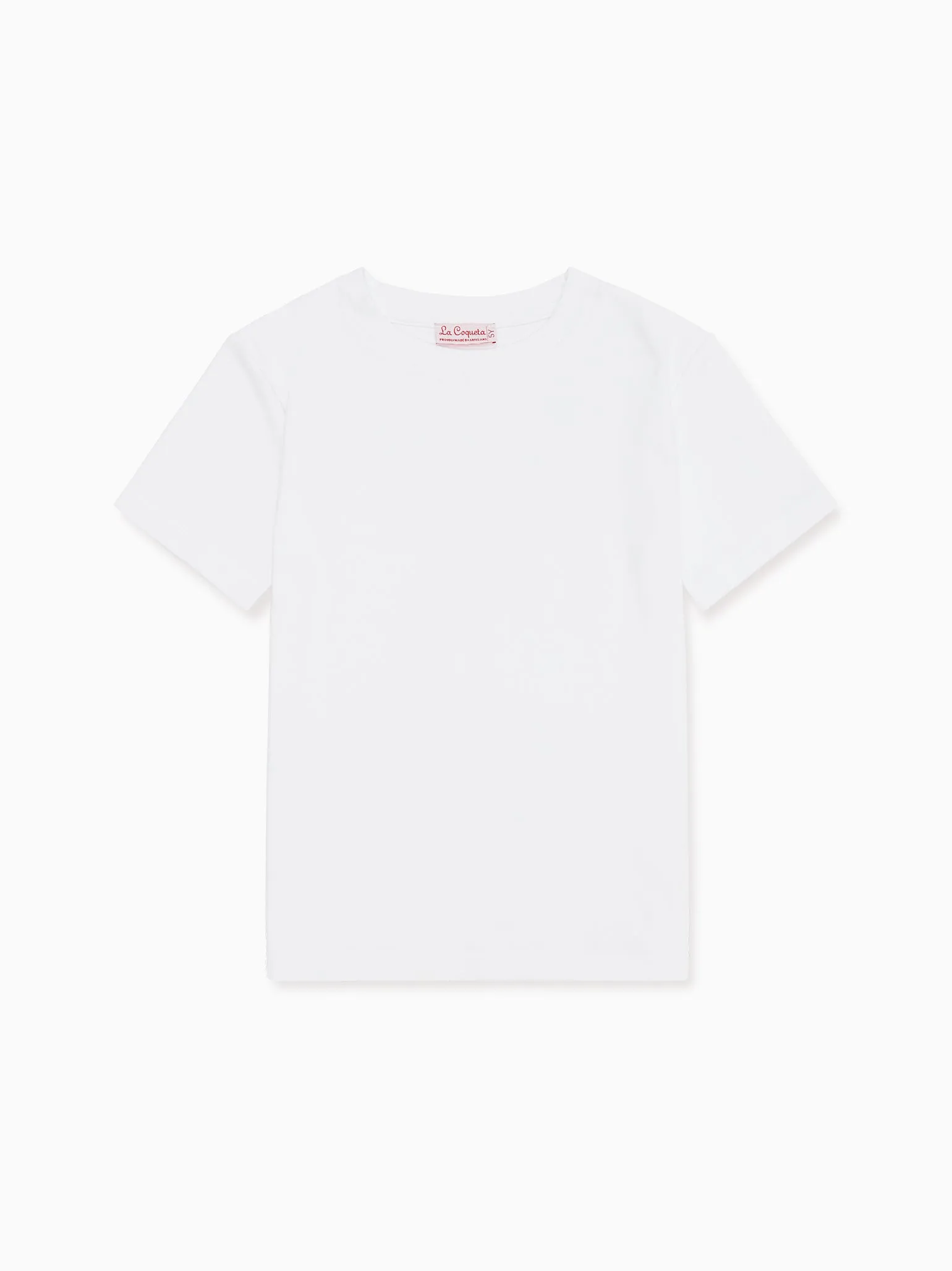 White Arturo Kids Cotton T-Shirt