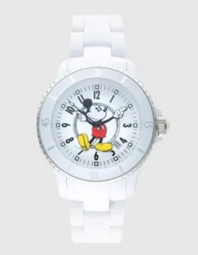 White Mickey Mouse Sports Watch