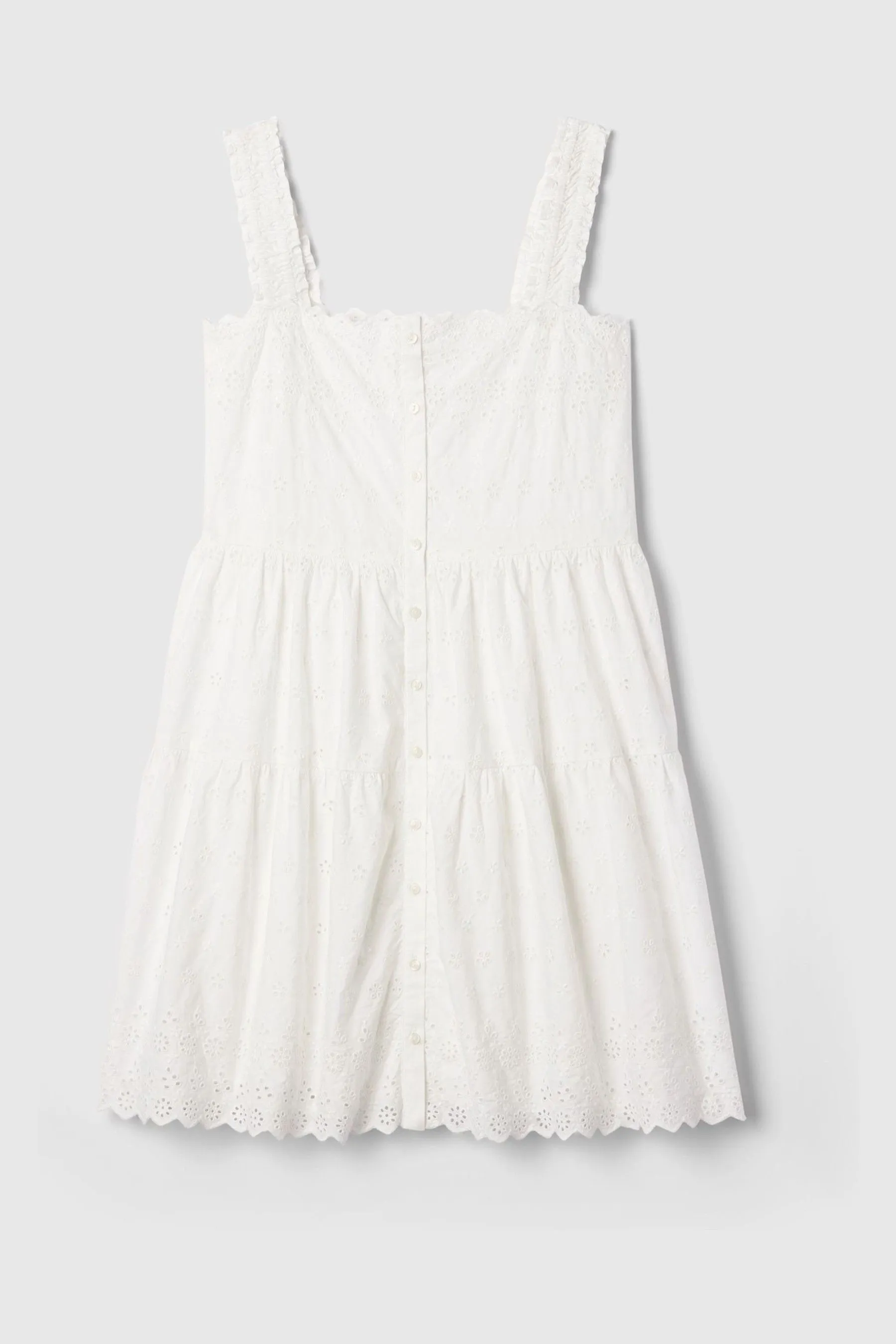 White DÔEN Eyelet Dress (Kids)