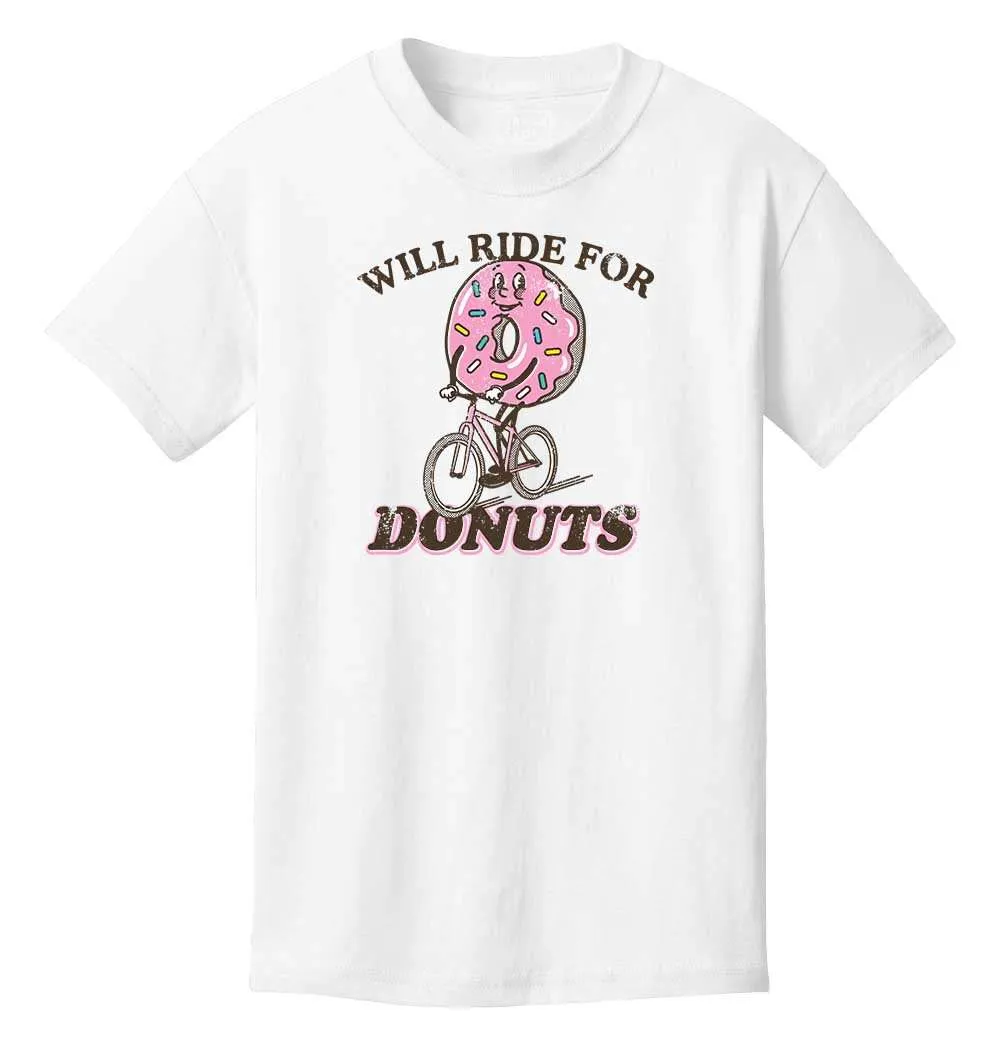 Will Ride For Donuts Kids