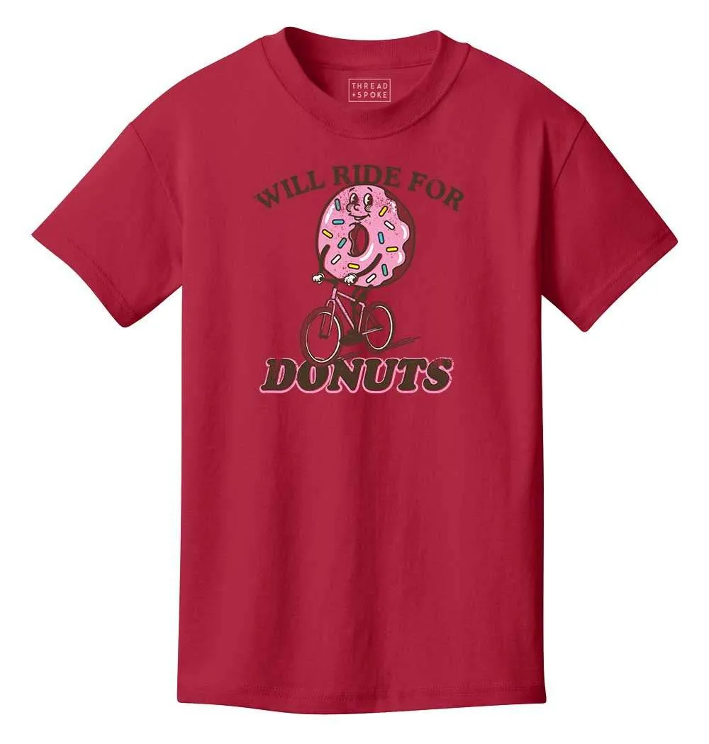 Will Ride For Donuts Kids