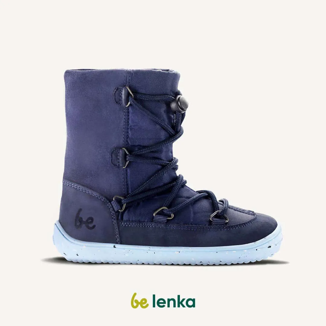 Winter Kids Barefoot Be Lenka Snowfox Kids 2.0 - Dark & Light Blue