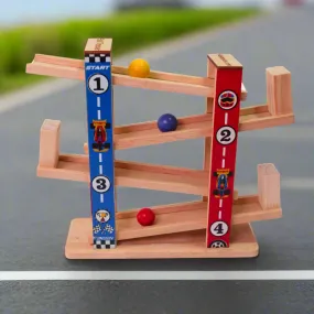 Wooden Ball Run Toy for Children