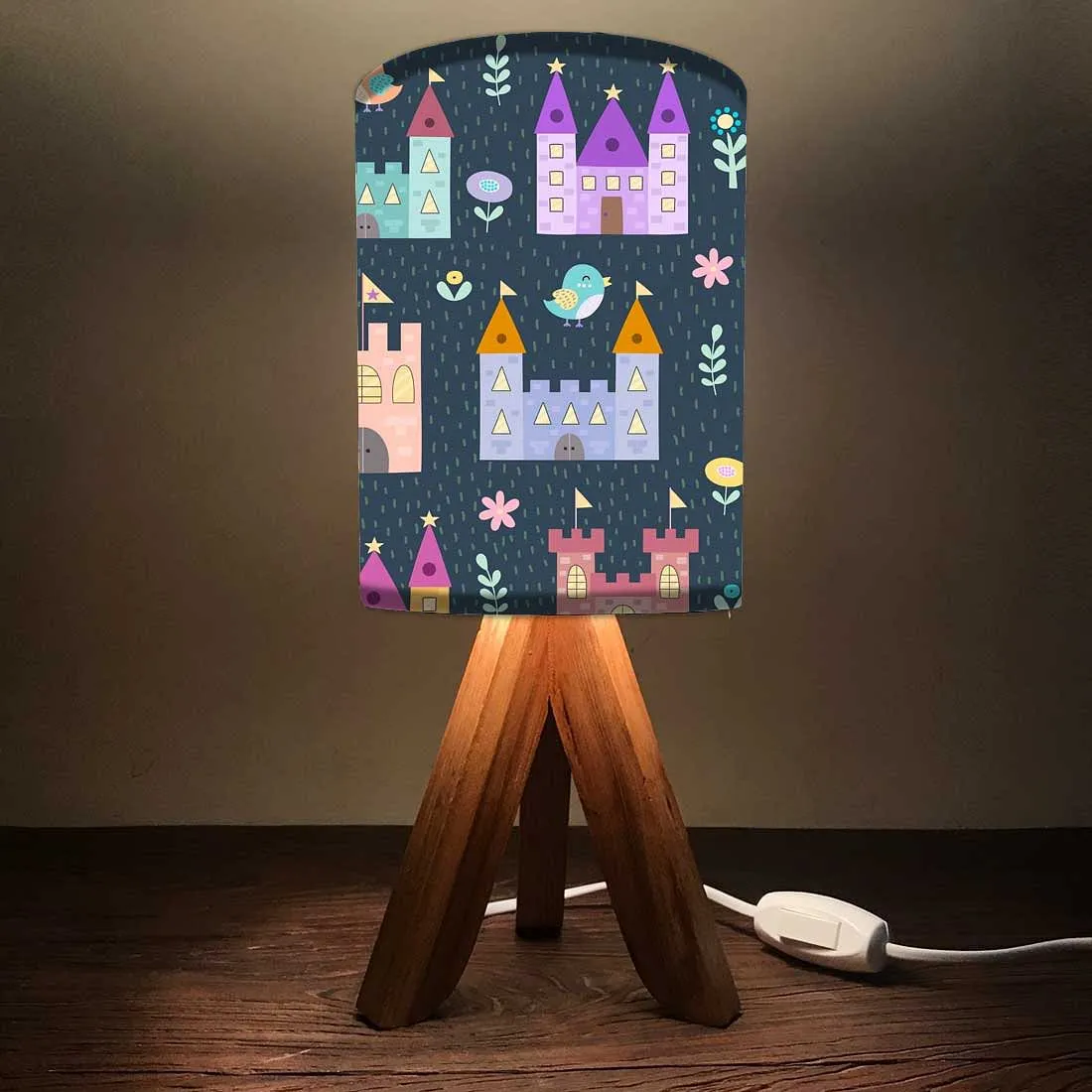 Wooden Lamp Table For Kids -Palace