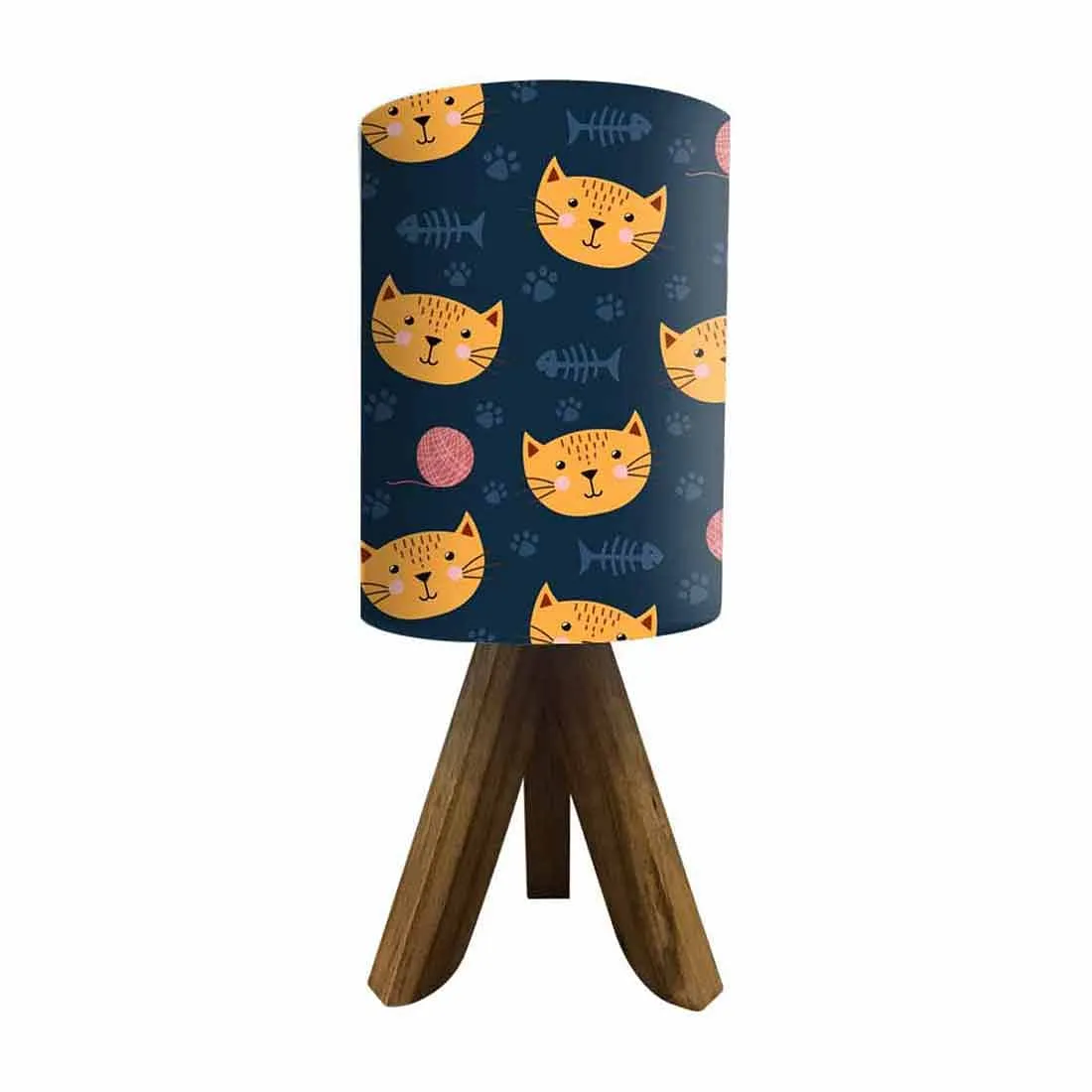 Wooden Study Lamp For Kids -Cute Cat