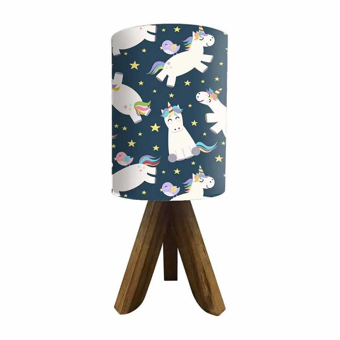 Wooden Study Lamp For Kids -White Unicorn