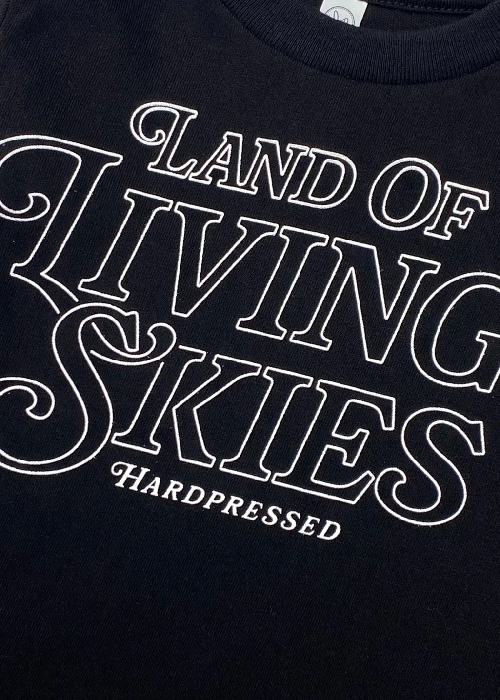 Youth L | Living Skies Script Long Sleeve Tee | Midnight | Kids